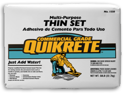 QUIKRETE THIN SET SANDED - GRAY 50 LBS