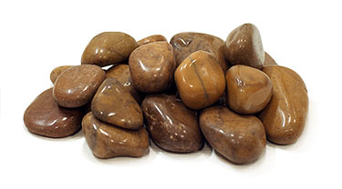 WUYI BROWN HIGH POLISH PEBBLES - SPECIAL ORDER