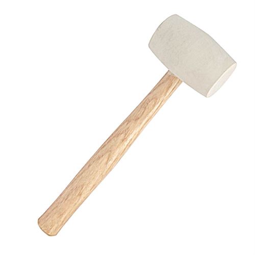 WUTA 20x12cm High Quality PVC White Cutting Board Rubber Mallet