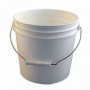 WHITE PLASTIC BUCKET PREMIUM 5 GALLONS