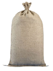 FILLED BURLAP SAND BAG 50 LBS