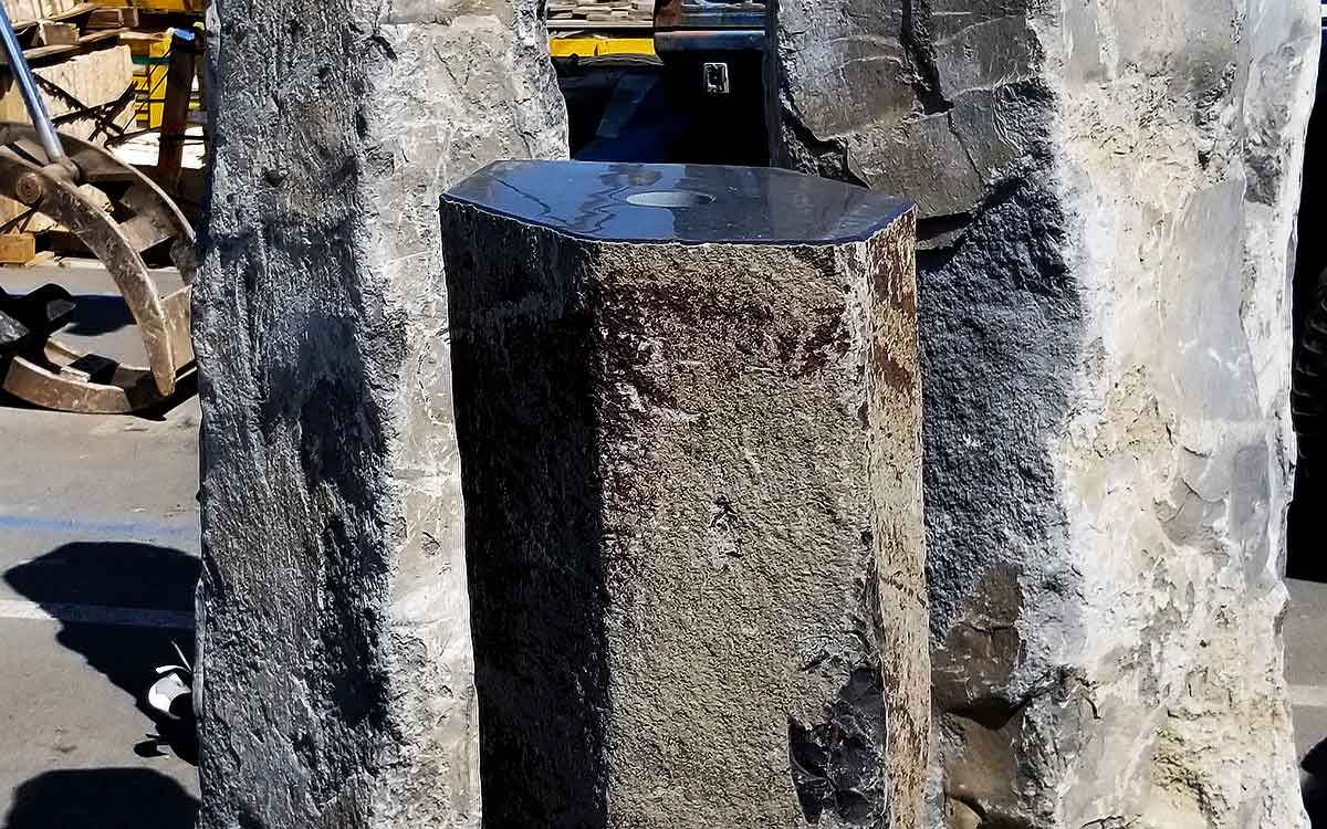LARGE BASALT FOUNTAIN POLISHED TOP (LIMITED AVAILABILITY)