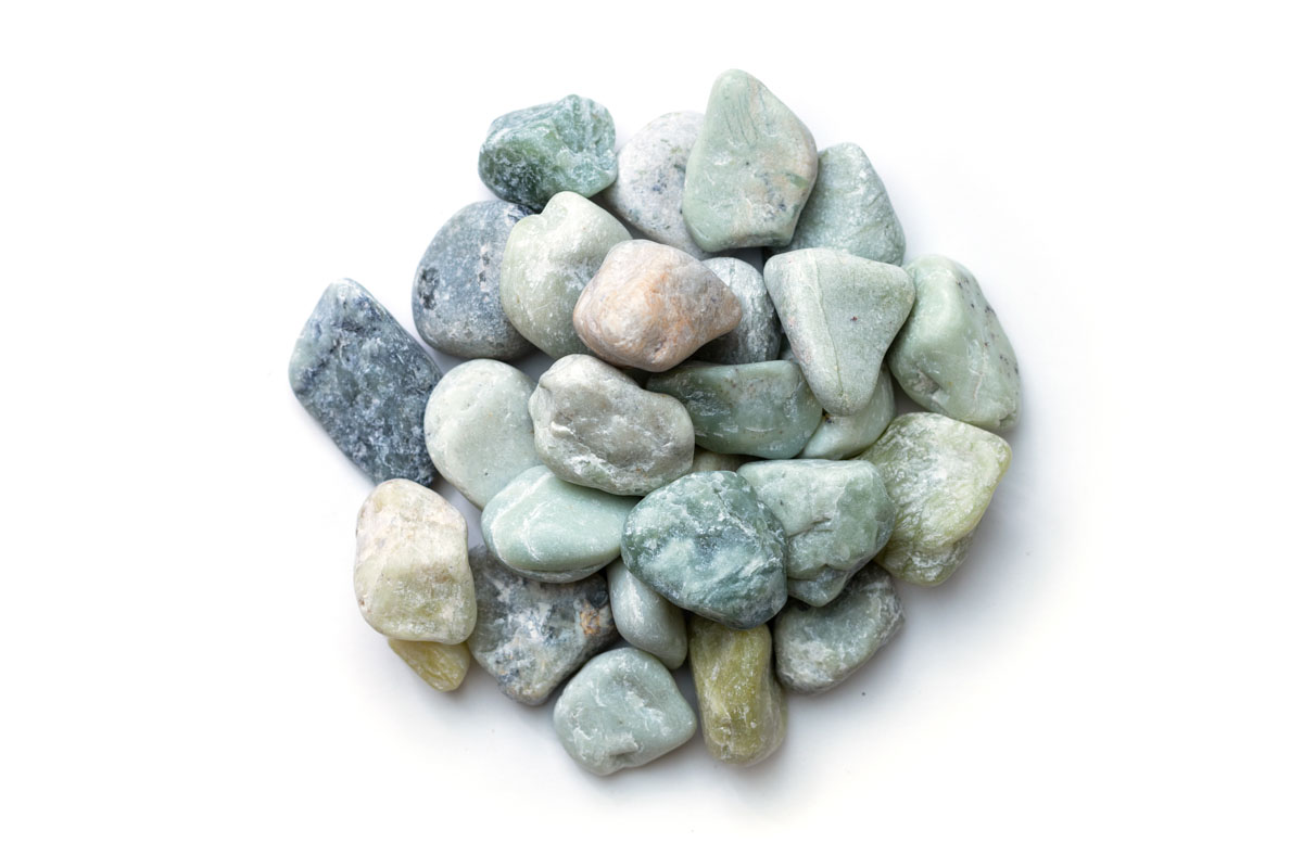 JADE GREEN HIGH POLISH PEBBLES (OUT OF STOCK)