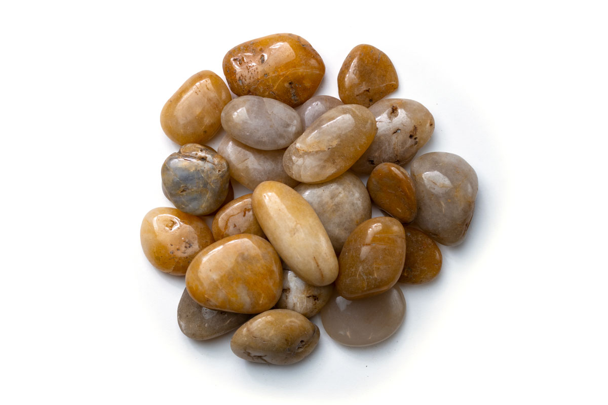 BUCKTHORN YELLOW HIGH POLISH PEBBLES