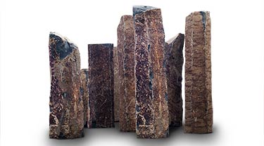 BASALT COLUMNS, SAWN BOTTOM - DRILLED (LIMITED AVAILABILITY)