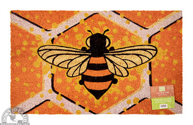 Coir Garden Mat - Bee