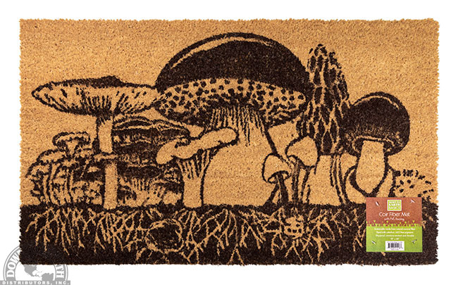 Coir Garden Mat - Mushroom