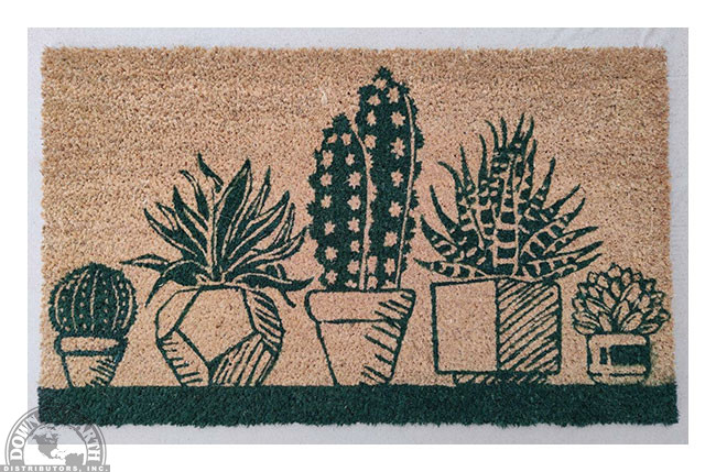 Coir Garden Mat - Succulents