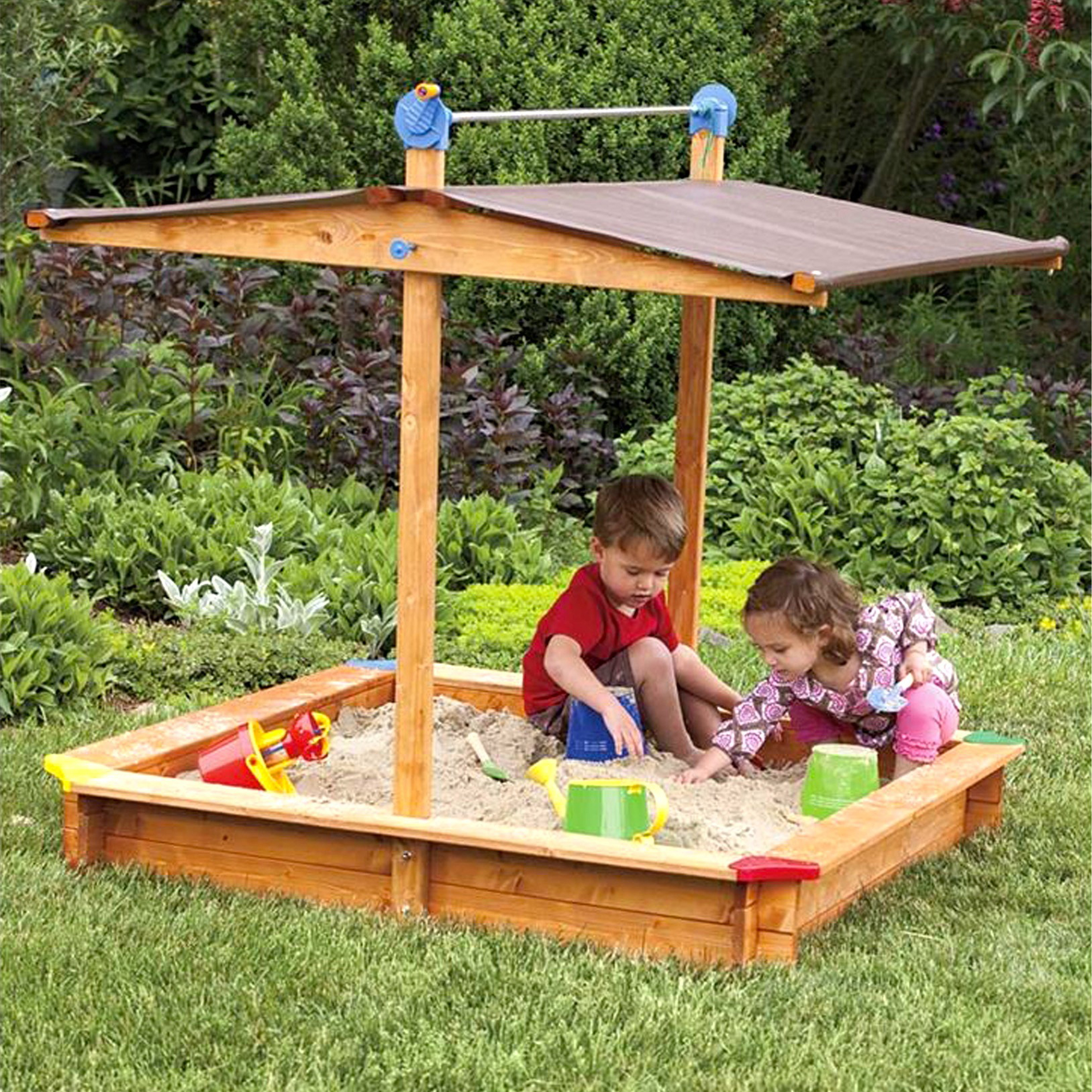 Kids Sandbox With Top