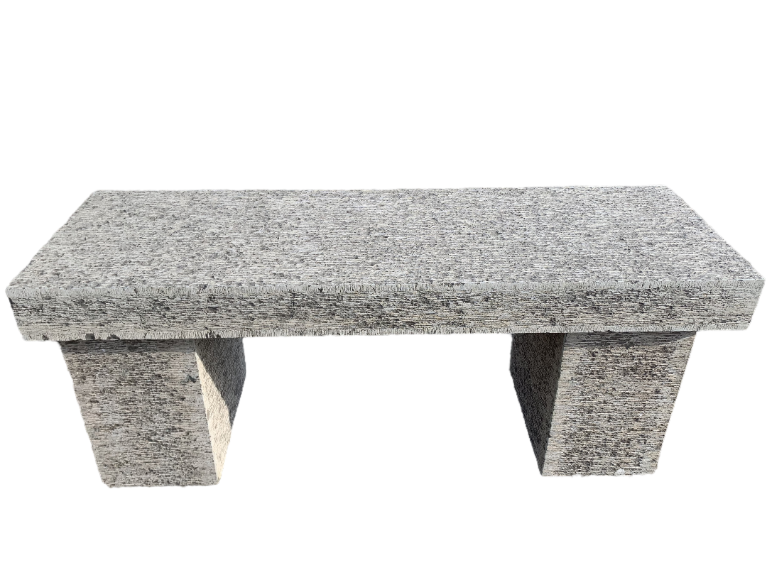 BROWN LIMESTONE BENCH 