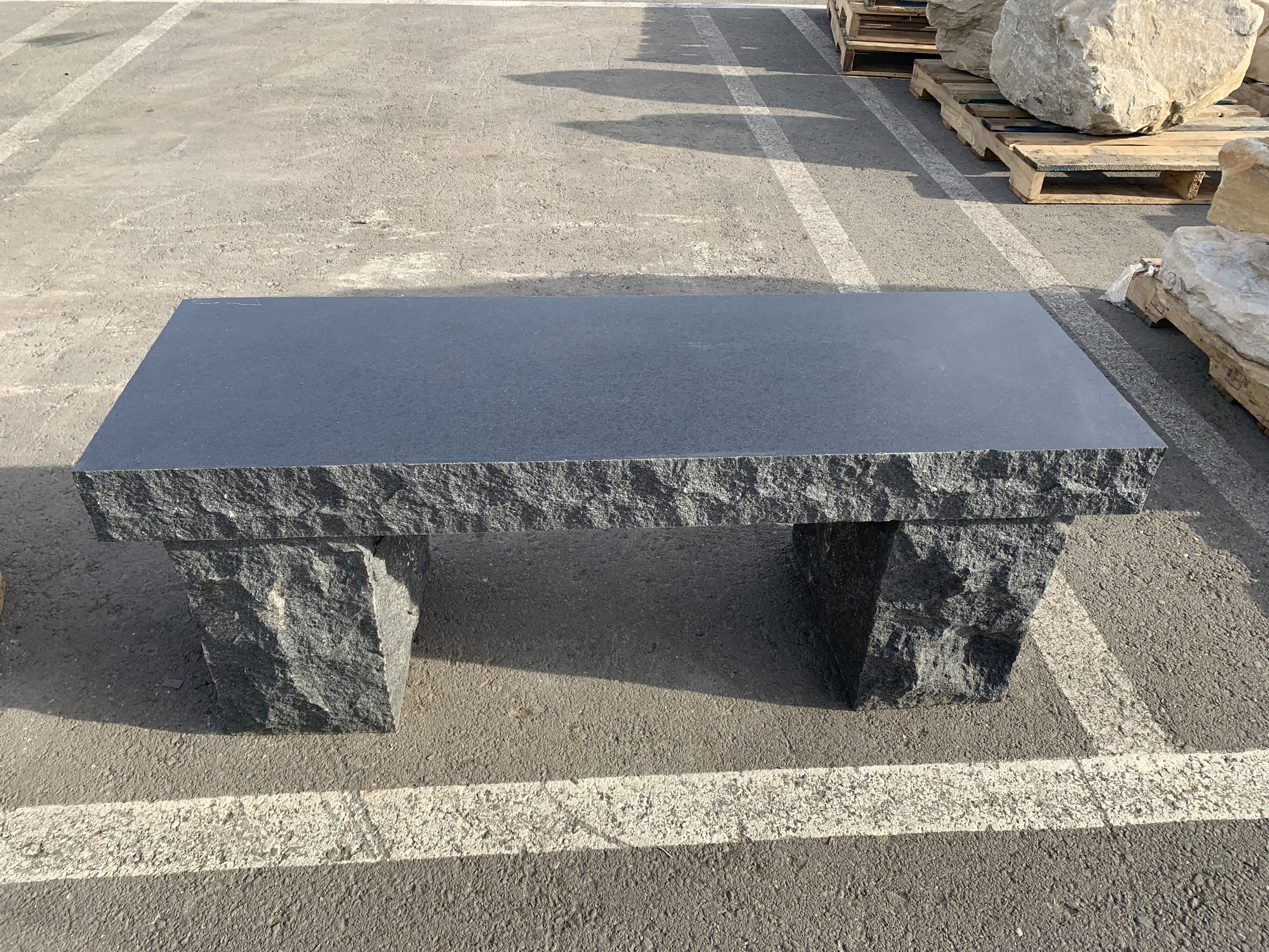 BLACK GRANITE BENCH