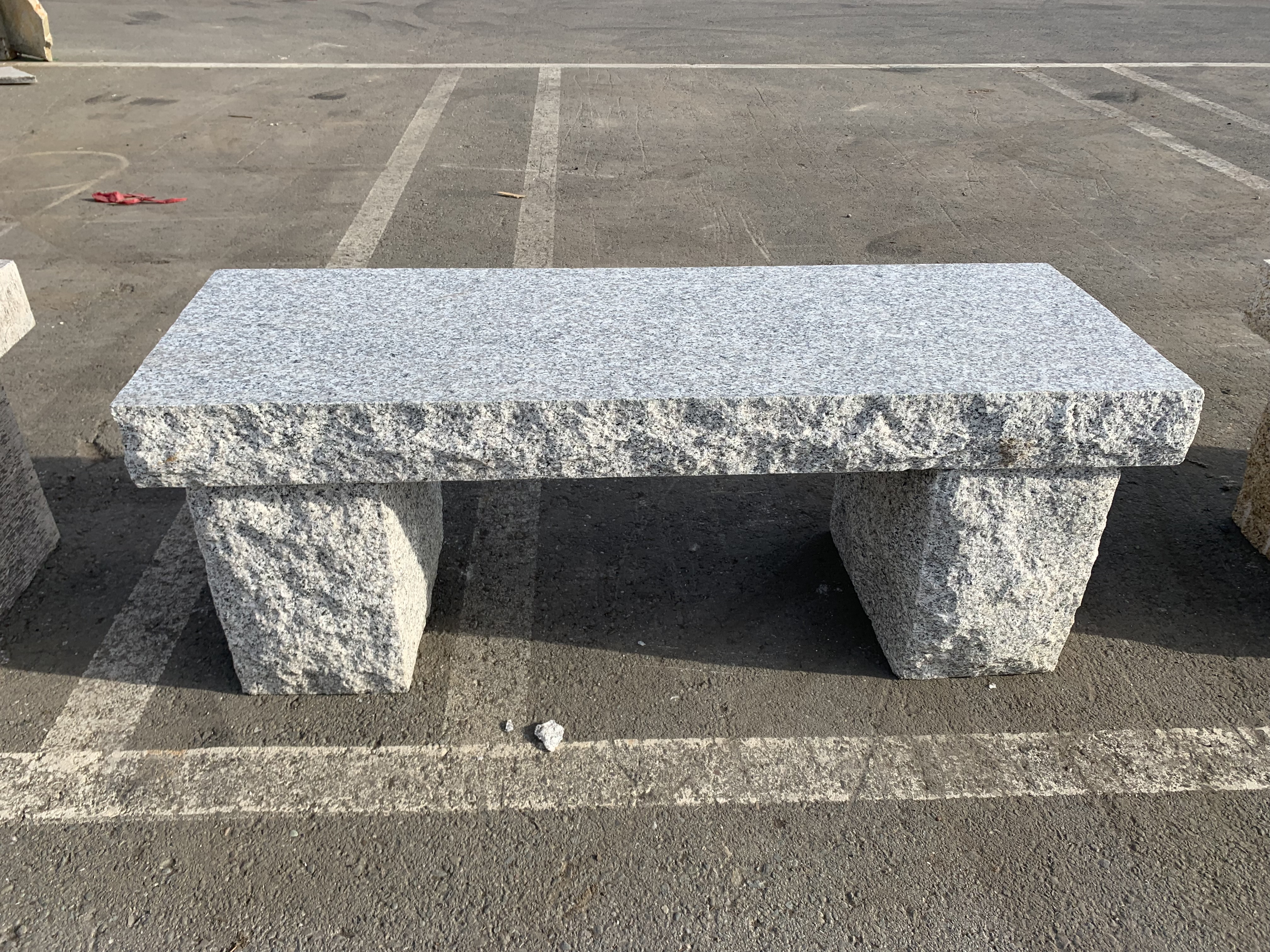 LIGHT GRAY GRANITE BENCH