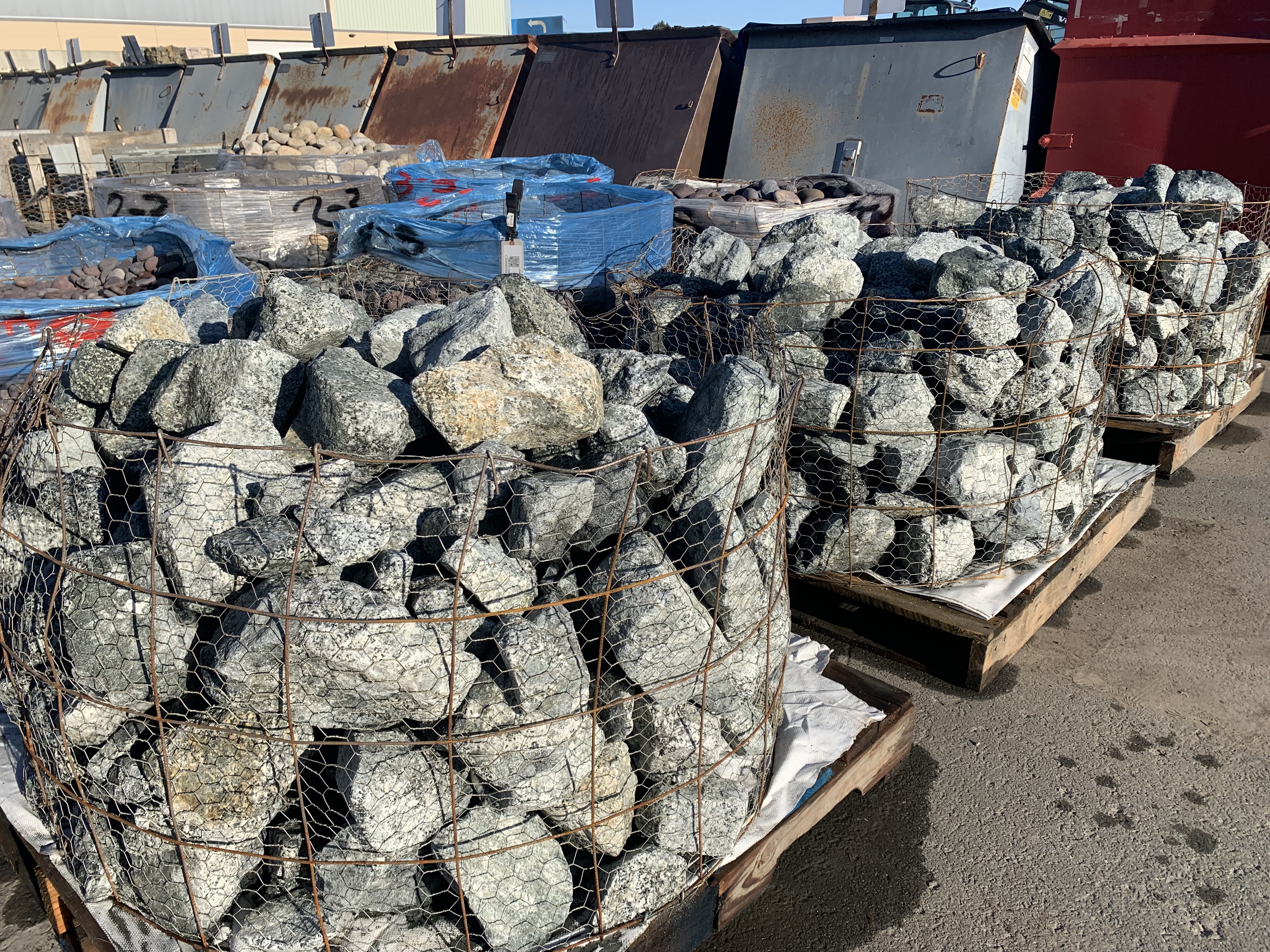 GABION GRANITE WALL ROCK