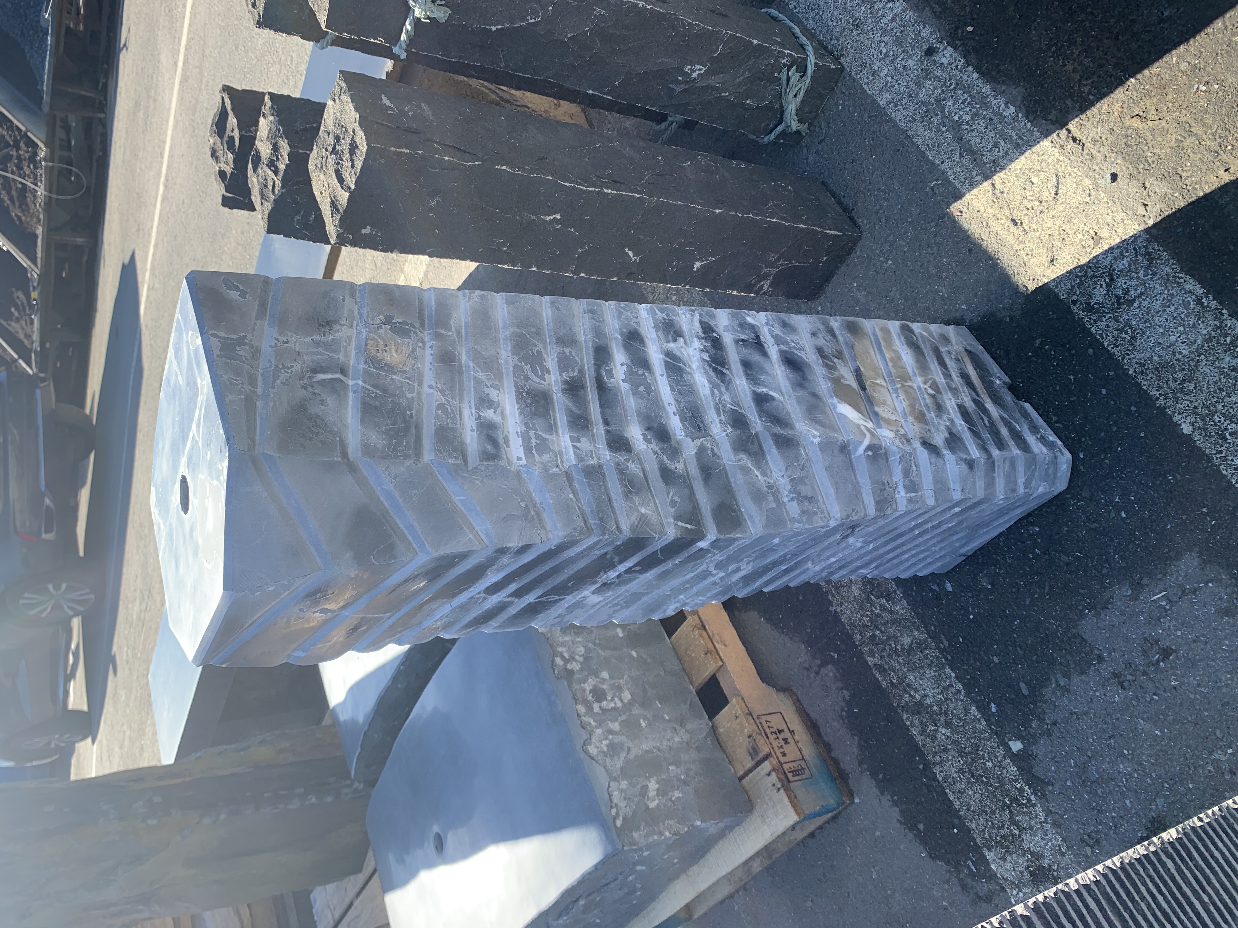 SHURIKEN SLATE FOUNTAIN COLUMN (LIMITED AVAILABILITY)
