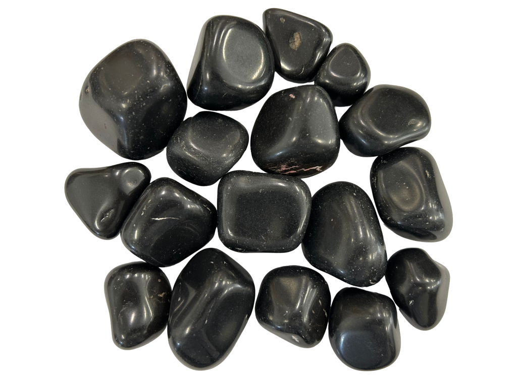  CYGNES BLACK HIGH POLISH PEBBLES