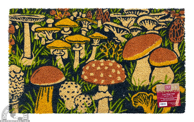 Coir Mat Mushroom Forest 18"x30"