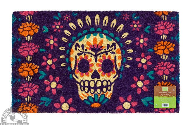 Coir Mat Skull 18"x30"