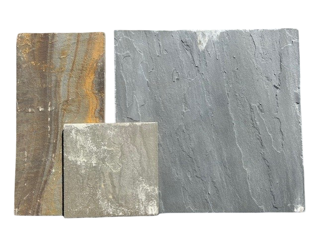 CONNECTICUT BLUESTONE NATURAL CLEFT PAVER - FULL COLOR